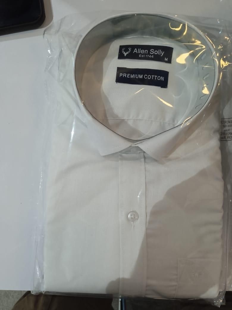 Allen Solly White cotton shirt (pack of 1)